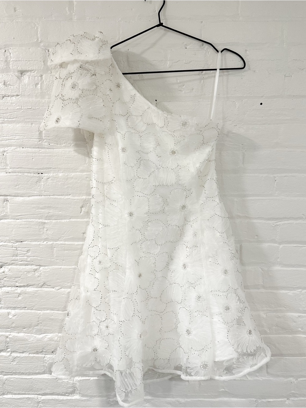 Petal and Pup Ashly Off Shoulder beaded Mini Dress size small